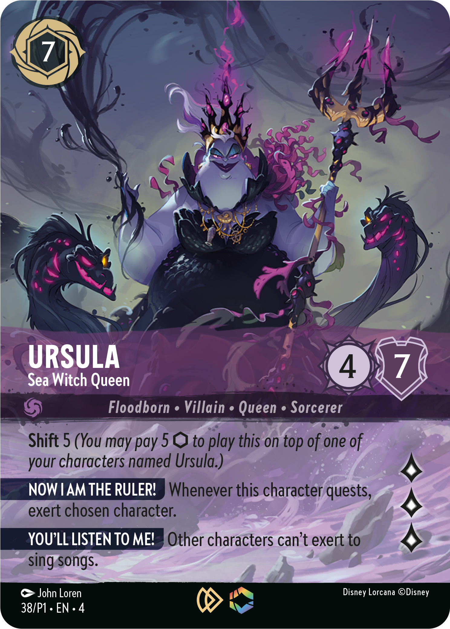 Ursula – Sea Witch Queen – Ursula’s Return Set Championship Promo #38/P1