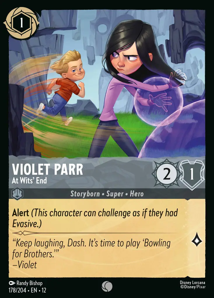 Violet Parr - At Wits' End | Wilds Unknown #178 (Near Mint) | Disney Lorcana Single Australia (Near Mint)