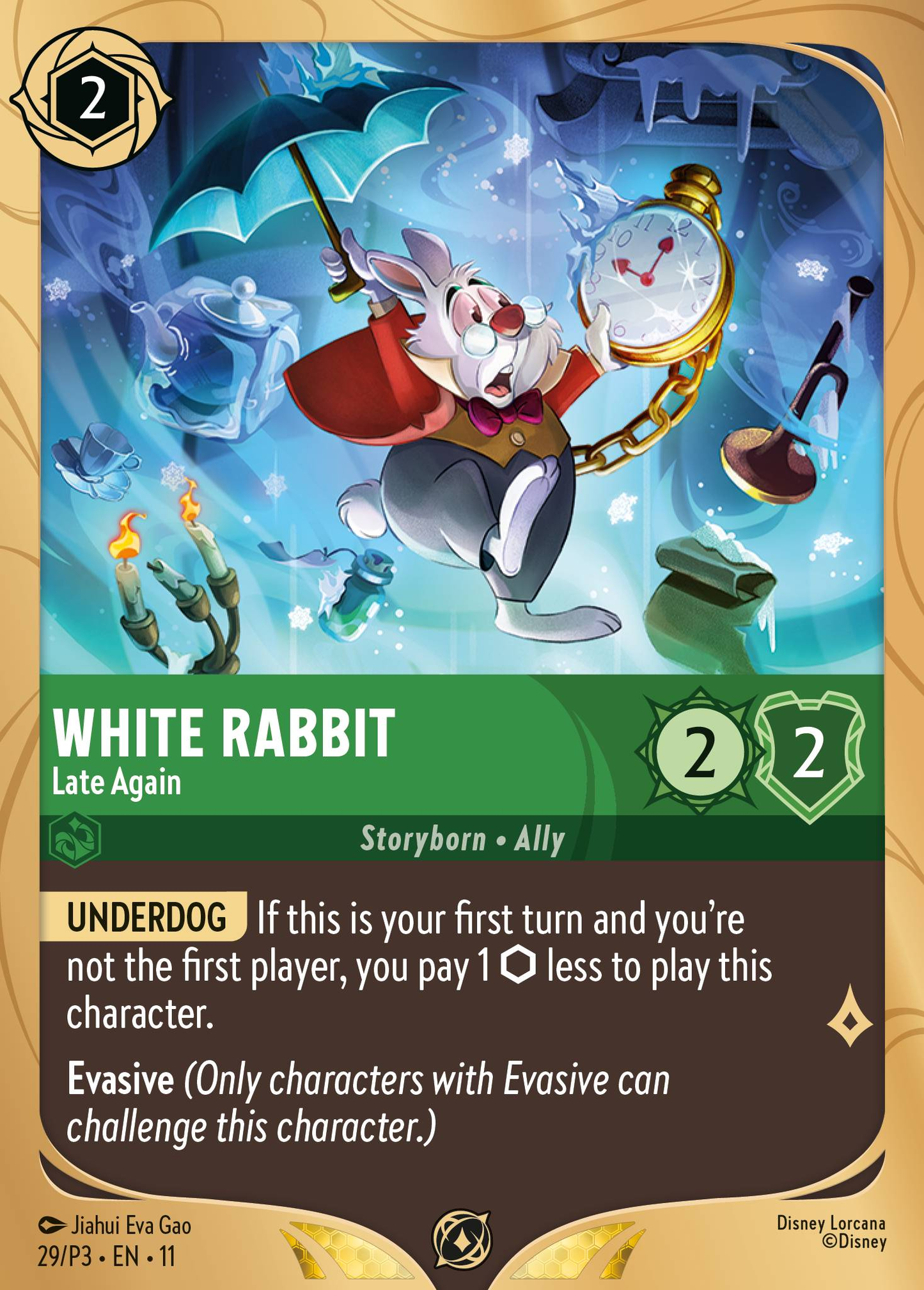 White Rabbit - Late Again | Winterspell Organised Play promo Promo (29/P3·EN·11) | Disney Lorcana Single Australia (Near Mint)