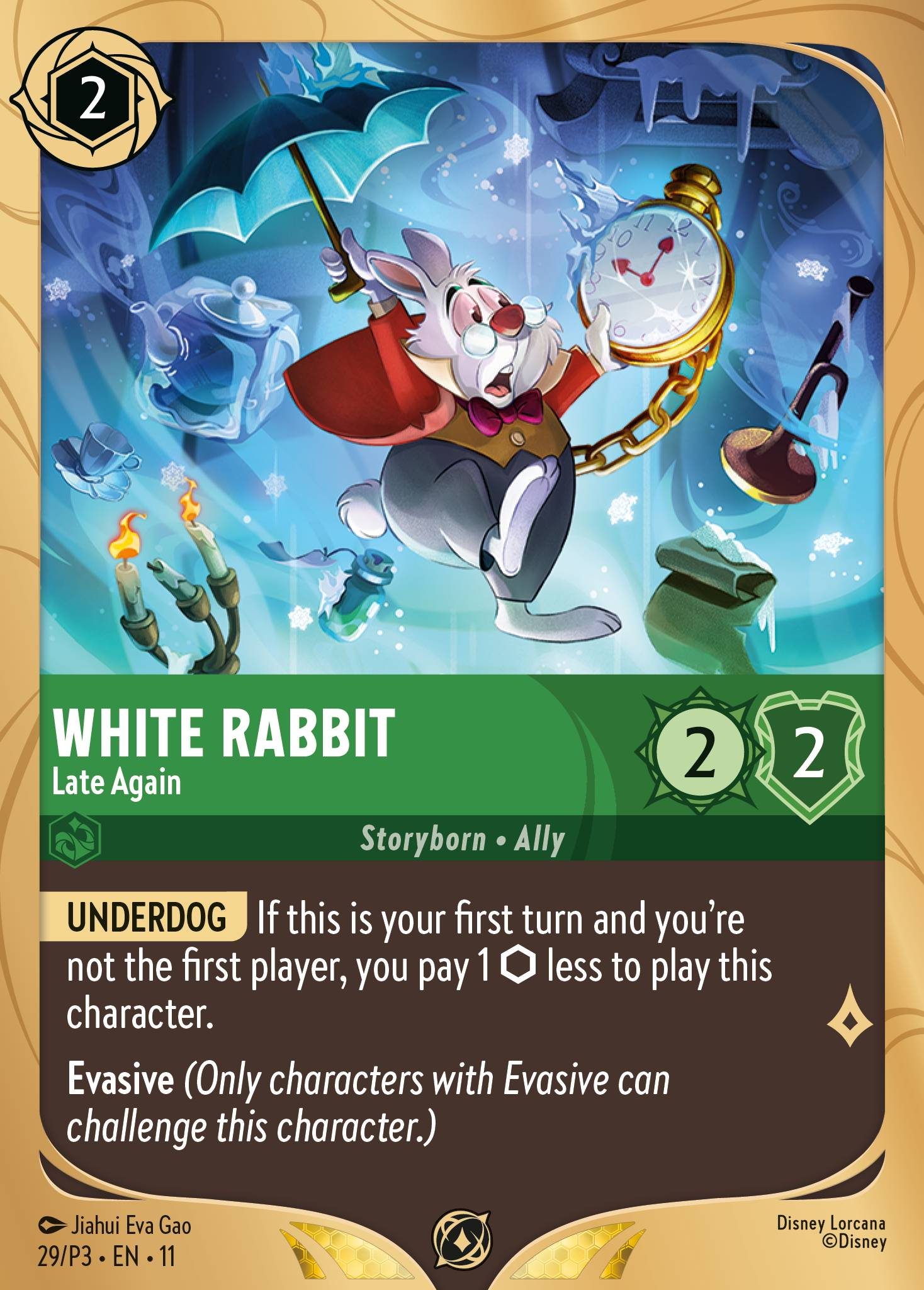 White Rabbit - Late Again | Winterspell Organised Play promo Promo (29/P3·EN·11) | Disney Lorcana Single Australia (Near Mint)