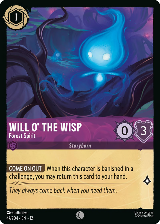 Will O' the Wisp - Forest Spirit | Wilds Unknown #47 (Near Mint) | Disney Lorcana Single Australia (Near Mint)