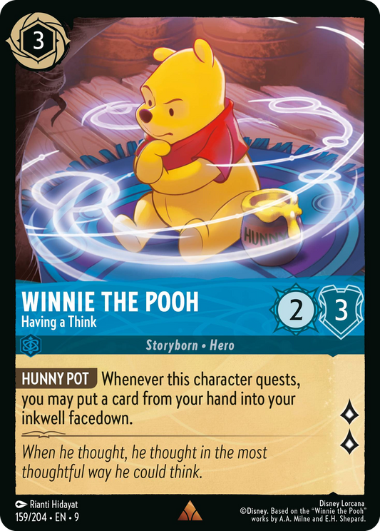 Winnie the Pooh - Having a Think | Fabled #159 (Near Mint) | Disney Lorcana Single Australia (Near Mint)