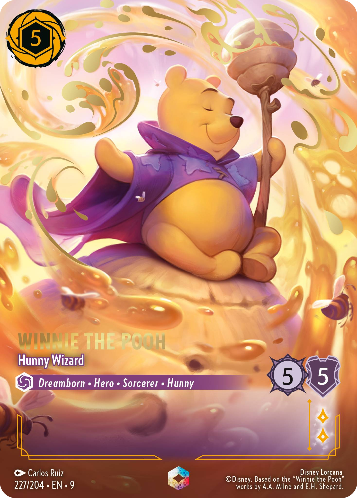 Winnie the Pooh - Hunny Wizard | Fabled #227 (Near Mint) | Disney Lorcana Single Australia (Near Mint)