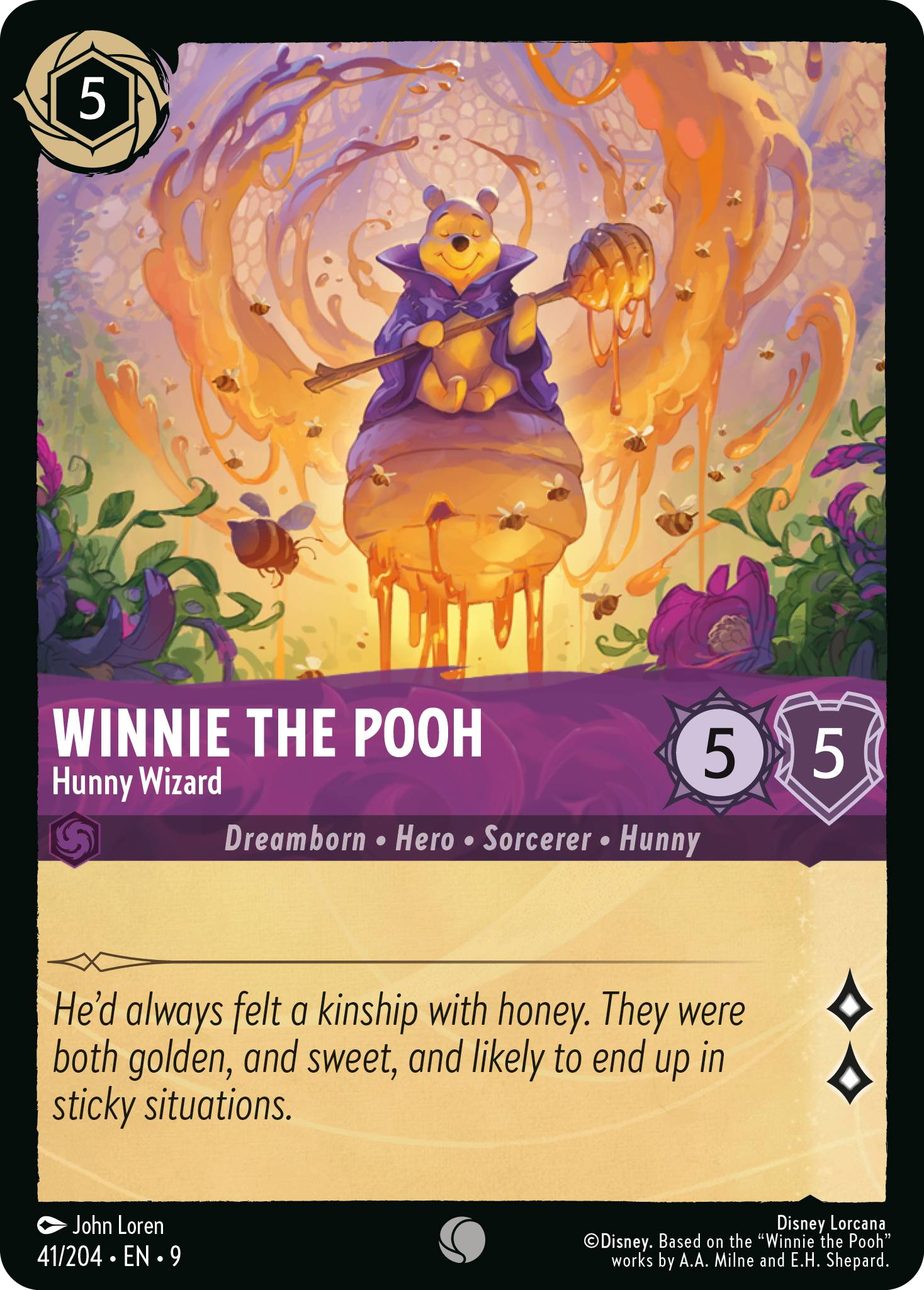 Winnie the Pooh - Hunny Wizard | Fabled #41 (Near Mint) | Disney Lorcana Single Australia (Near Mint)
