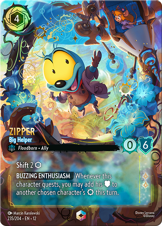 Zipper - Big Helper | Wilds Unknown #235 (Near Mint) | Disney Lorcana Single Australia (Near Mint)
