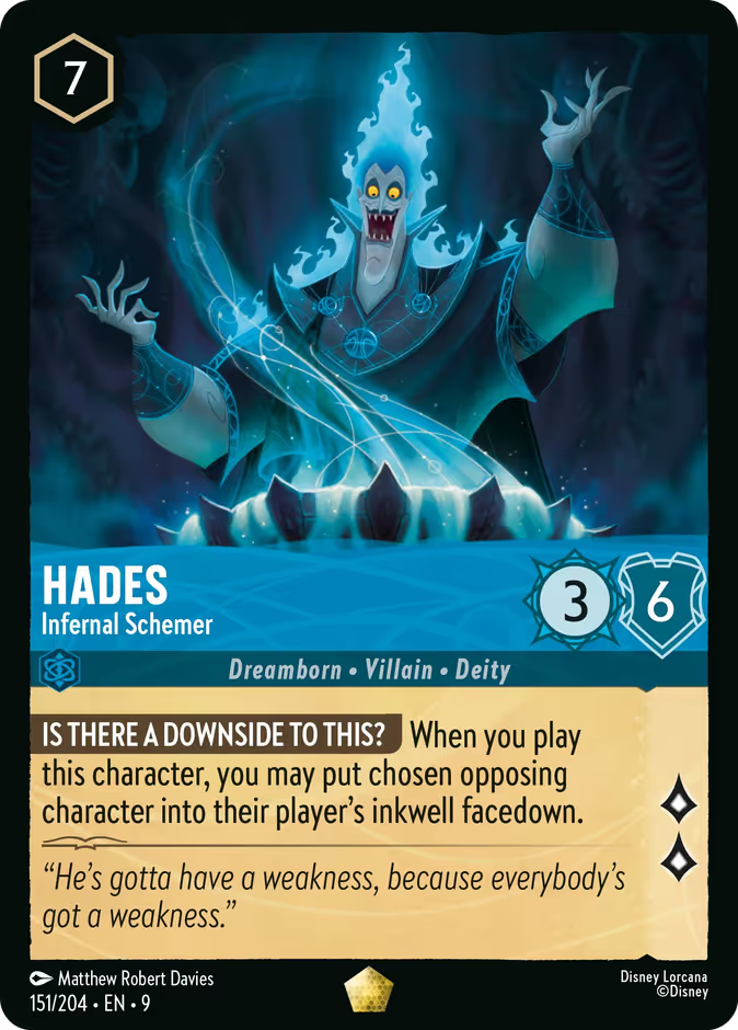 Hades - Infernal Schemer | Fabled #151 (Near Mint) | Disney Lorcana Single Australia (Near Mint)