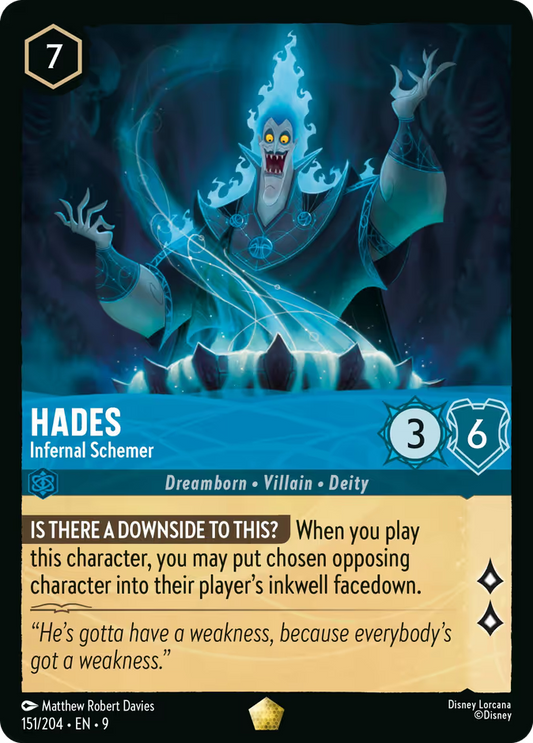 Hades - Infernal Schemer | Fabled #151 (Near Mint) | Disney Lorcana Single Australia (Near Mint)