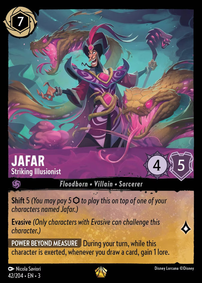Jafar - Striking Illusionist | Into the Inklands #42 (Near Mint) | Disney Lorcana Single Australia (Near Mint)