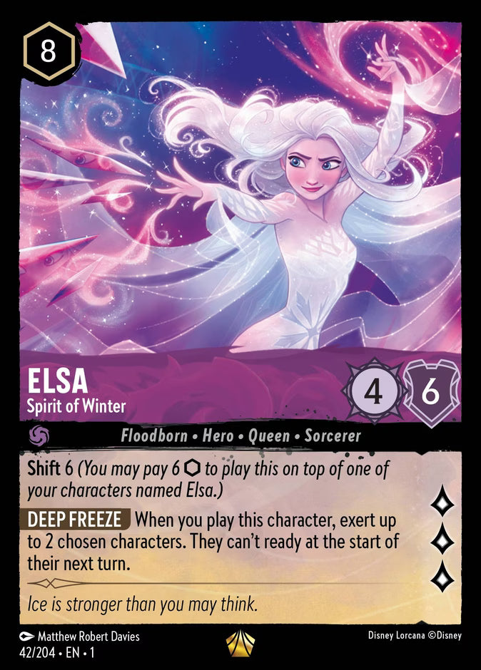 Elsa - Spirit of Winter | The First Chapter #42 (Near Mint Foil) | Disney Lorcana Single Australia (Near Mint)