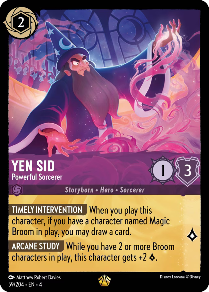 Yen Sid - Powerful Sorcerer | Ursula's Return #59 (Near Mint) | Disney Lorcana Single Australia (Near Mint)