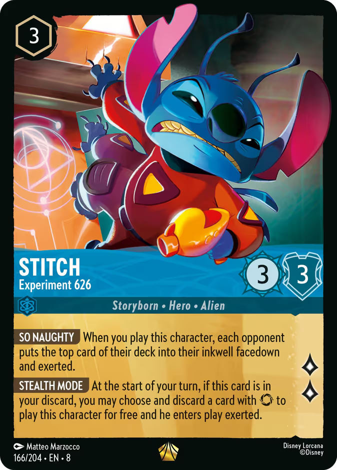 Stitch - Experiment 626 | Reign of Jafar #166 (Near Mint) | Disney Lorcana Single Australia (Near Mint)