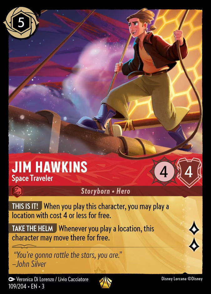 Jim Hawkins - Space Traveler | Into the Inklands #109 (Near Mint Foil) | Disney Lorcana Single Australia (Near Mint)