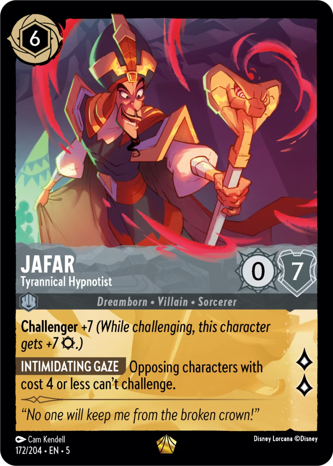 Jafar - Tyrannical Hypnotist | Shimmering Skies #172 (Near Mint Foil) | Disney Lorcana Single Australia (Near Mint)