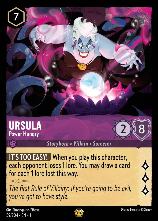 Ursula - Power Hungry | The First Chapter #59 (Near Mint Foil) | Disney Lorcana Single Australia (Near Mint)