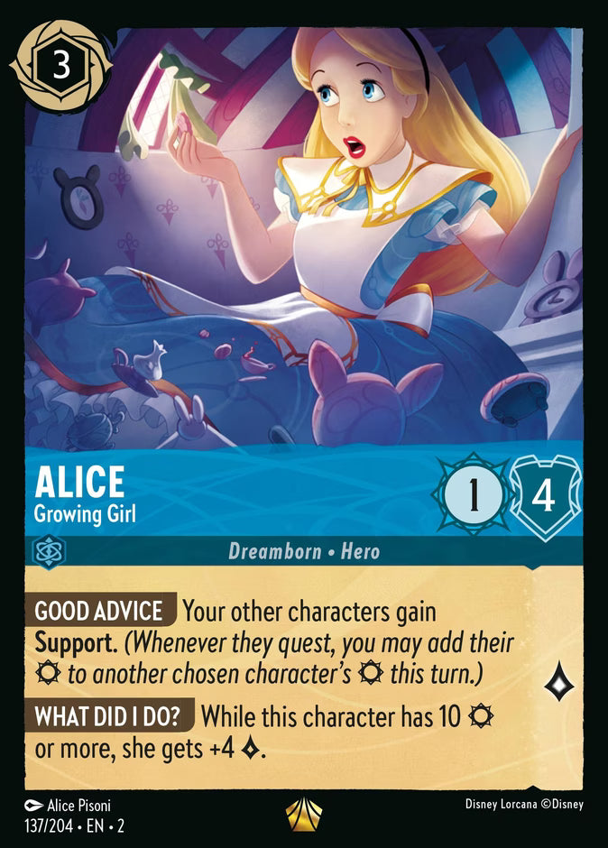 Alice - Growing Girl | Rise of the Floodborn #137 (Near Mint Foil) | Disney Lorcana Single Australia (Near Mint)