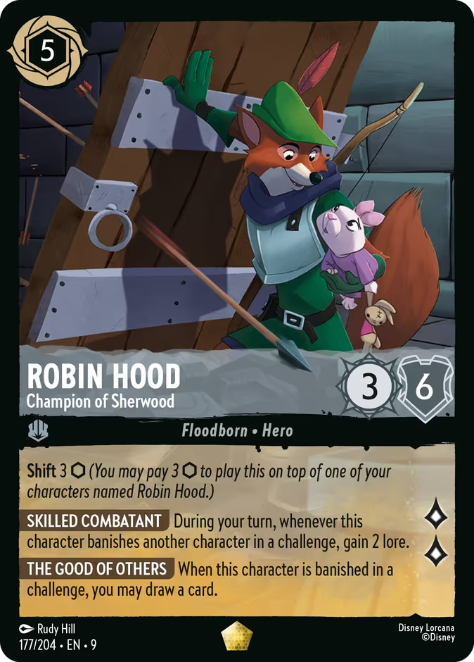 Robin Hood - Champion of Sherwood | Fabled #177 (Near Mint Foil) | Disney Lorcana Single Australia (Near Mint)