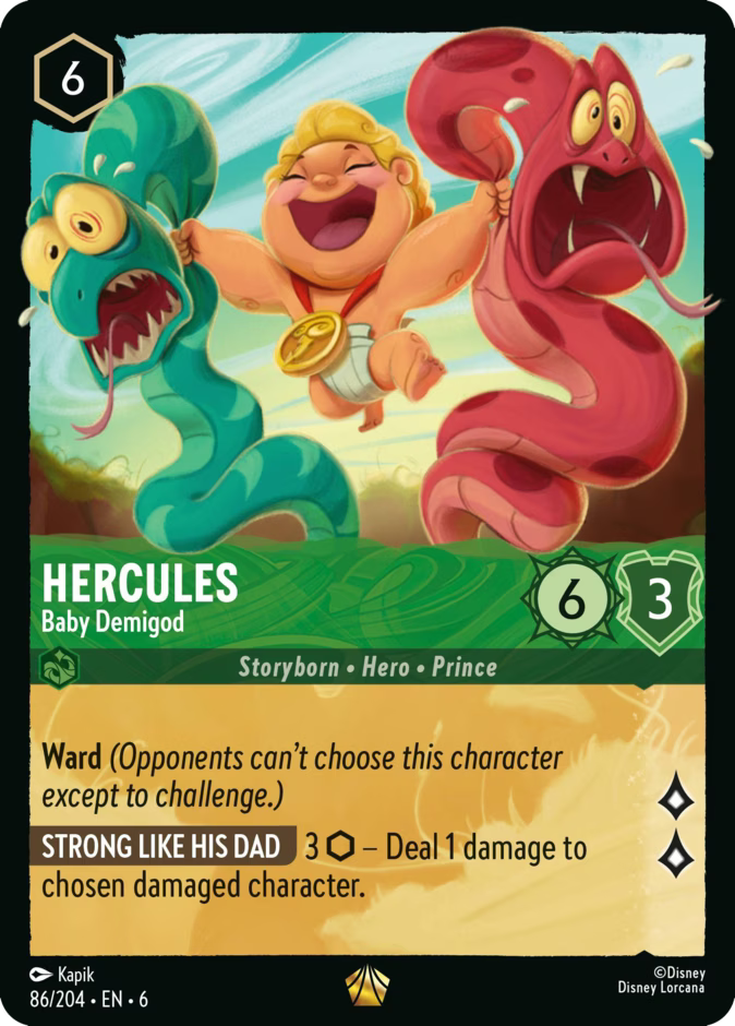 Hercules - Baby Demigod | Azurite Sea #86 (Near Mint) | Disney Lorcana Single Australia (Near Mint)