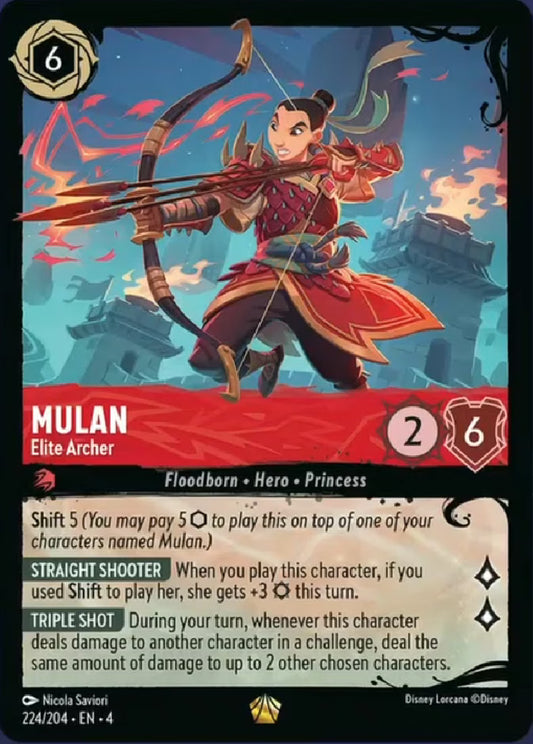 Mulan - Elite Archer | Ursula's Return #224 (Near Mint) | Disney Lorcana Single Australia (Near Mint)