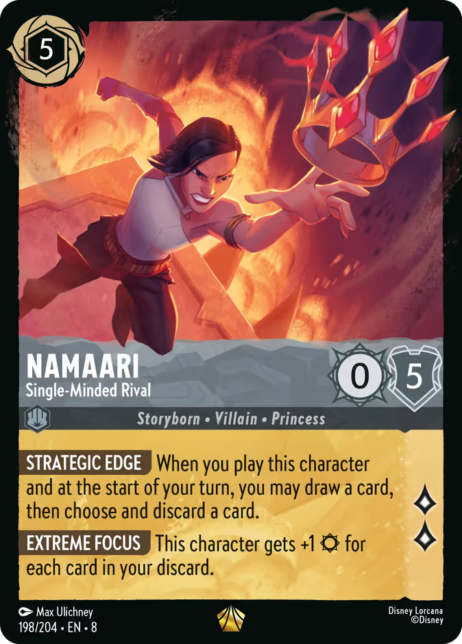 Namaari - Single-Minded Rival | Reign of Jafar #198 (Near Mint) | Disney Lorcana Single Australia (Near Mint)