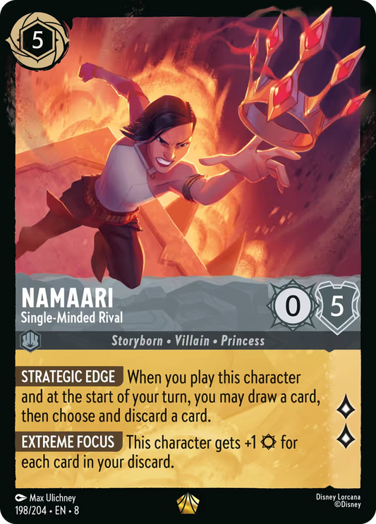 Namaari - Single-Minded Rival | Reign of Jafar #198 (Near Mint) | Disney Lorcana Single Australia (Near Mint)
