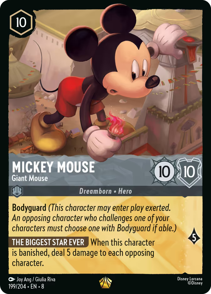 Mickey Mouse - Giant Mouse | Reign of Jafar #199 (Near Mint Foil) | Disney Lorcana Single Australia (Near Mint)