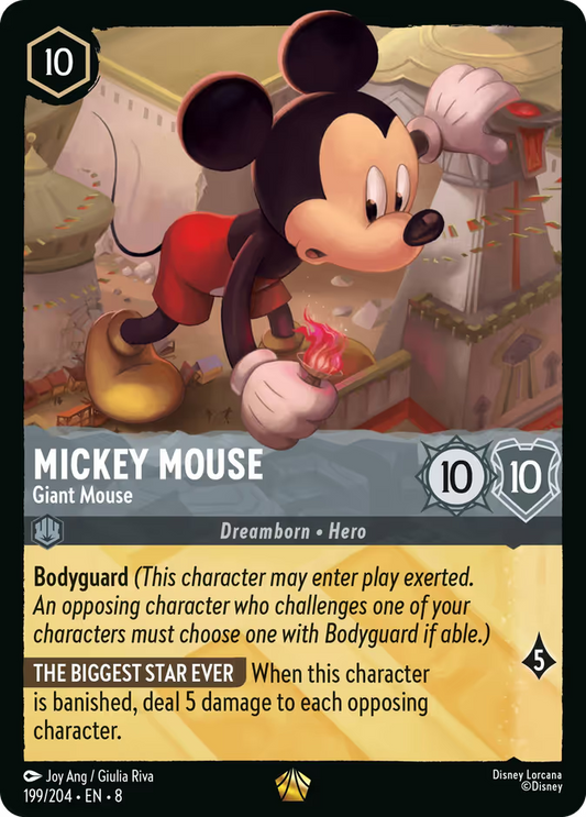Mickey Mouse - Giant Mouse | Reign of Jafar #199 (Near Mint) | Disney Lorcana Single Australia (Near Mint)