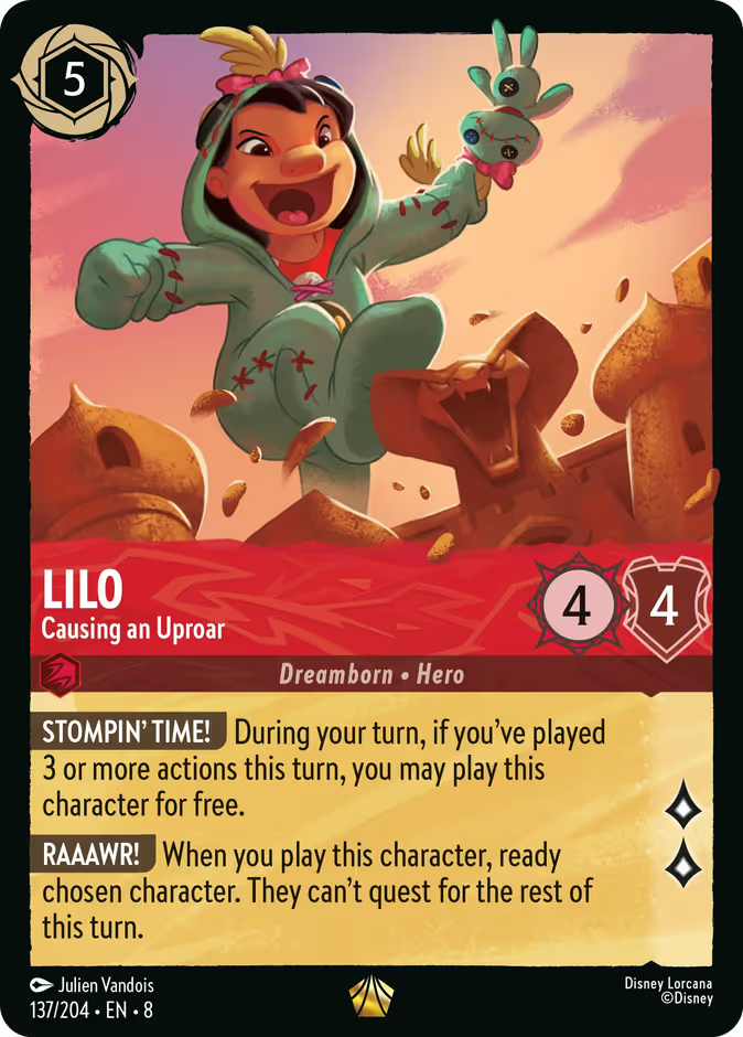 Lilo - Causing an Uproar | Reign of Jafar #137 (Near Mint Foil) | Disney Lorcana Single Australia (Near Mint)