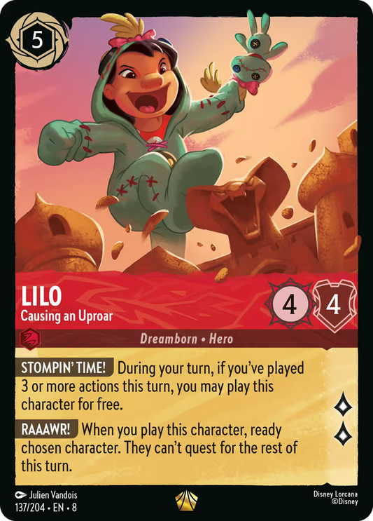 Lilo - Causing an Uproar | Reign of Jafar #137 (Near Mint) | Disney Lorcana Single Australia (Near Mint)
