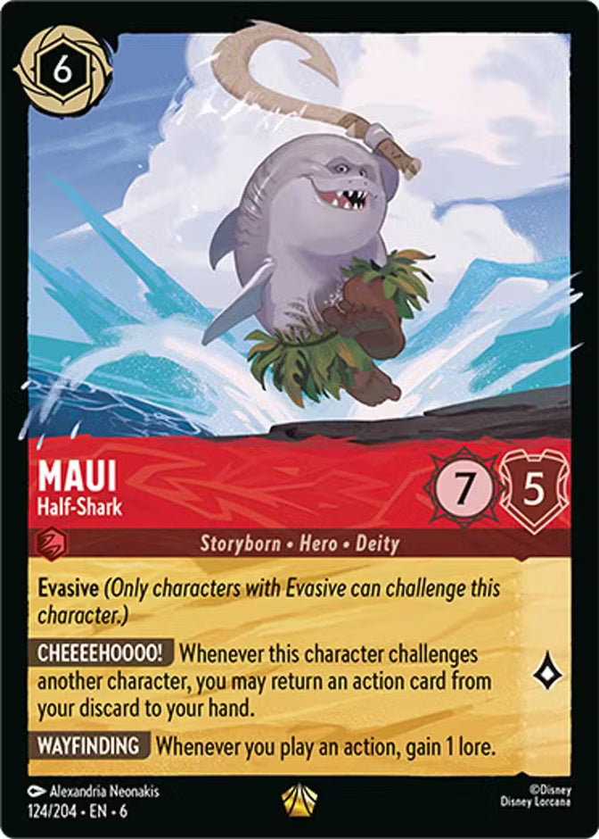 Maui - Half-Shark | Azurite Sea #124 (Near Mint) | Disney Lorcana Single Australia (Near Mint)