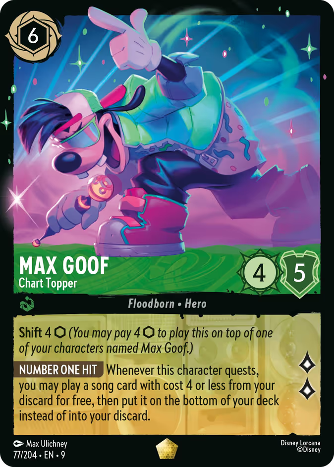 Max Goof - Chart Topper | Fabled #77 (Near Mint Foil) | Disney Lorcana Single Australia (Near Mint)