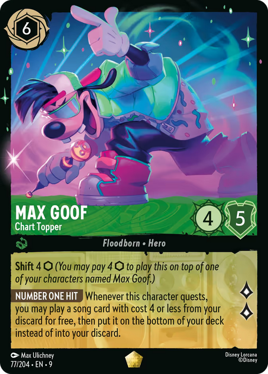 Max Goof - Chart Topper | Fabled #77 (Near Mint) | Disney Lorcana Single Australia (Near Mint)