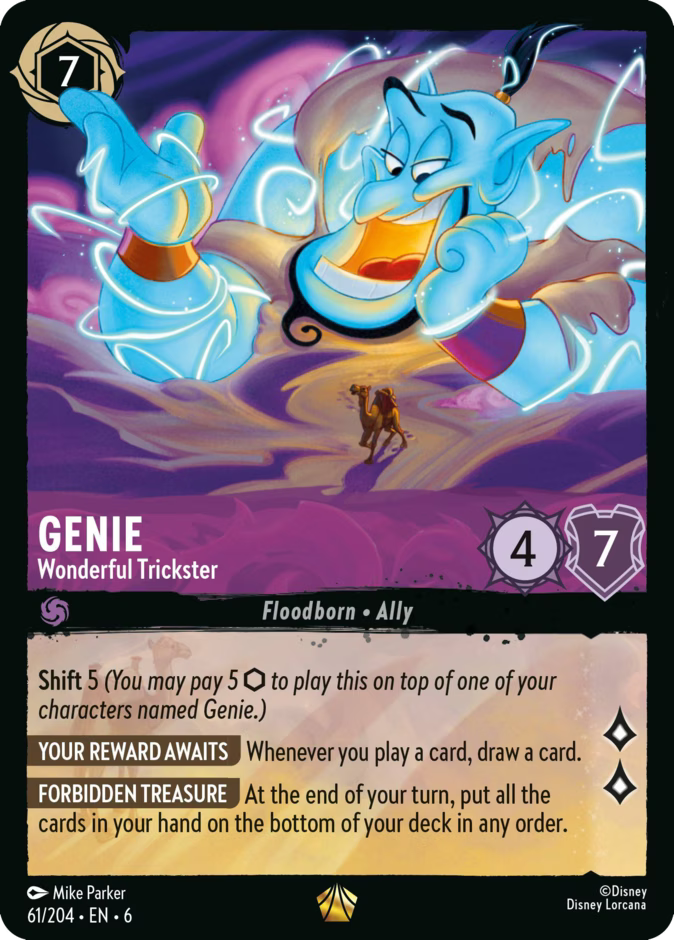 Genie - Wonderful Trickster | Azurite Sea #61 (Near Mint Foil) | Disney Lorcana Single Australia (Near Mint)