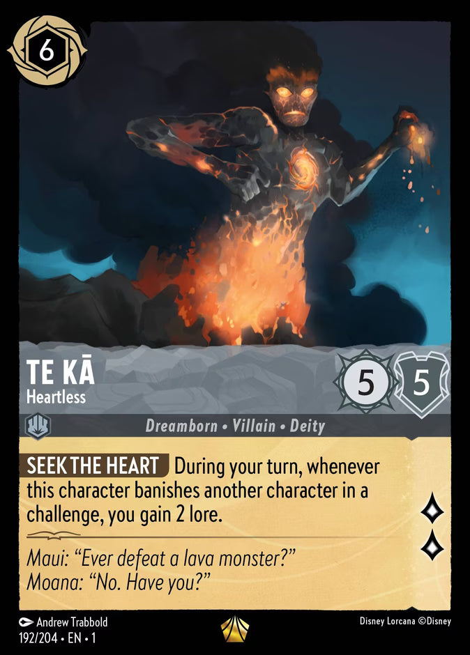 Te Kā - Heartless | The First Chapter #192 (Near Mint) | Disney Lorcana Single Australia (Near Mint)