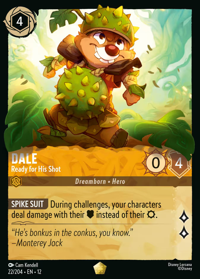 Dale - Ready for His Shot | Wilds Unknown #22 (Near Mint Foil) | Disney Lorcana Single Australia (Near Mint)