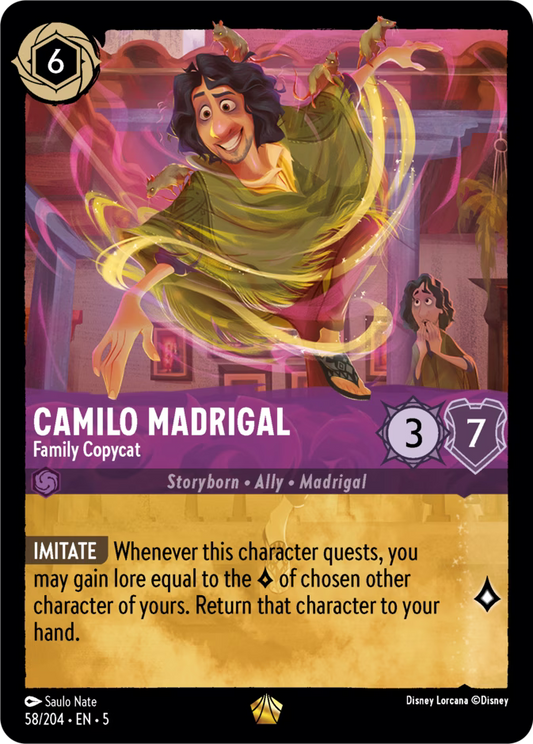Camilo Madrigal - Family Copycat | Shimmering Skies #58 (Near Mint) | Disney Lorcana Single Australia (Near Mint)