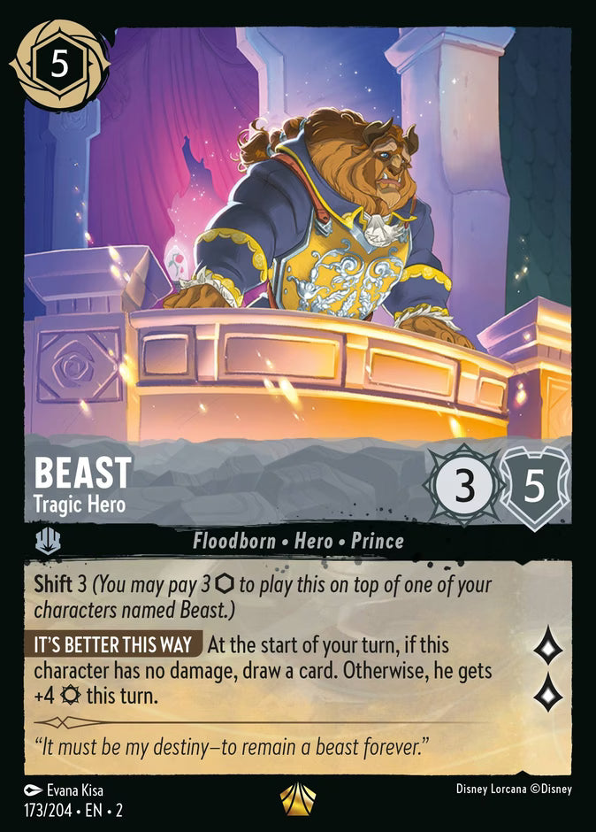 Beast - Tragic Hero | Rise of the Floodborn #173 (Near Mint Foil) | Disney Lorcana Single Australia (Near Mint)