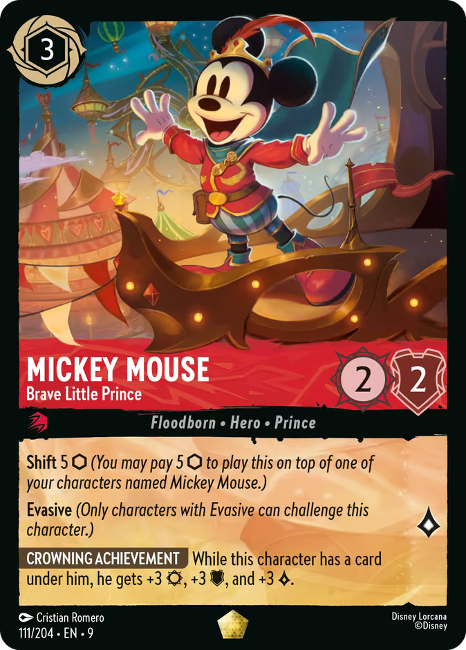 Mickey Mouse - Brave Little Prince | Fabled #111 (Near Mint Foil) | Disney Lorcana Single Australia (Near Mint)
