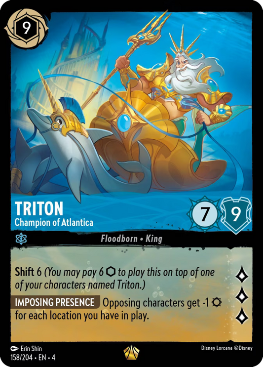 Triton - Champion of Atlantica | Ursula's Return #158 (Near Mint) | Disney Lorcana Single Australia (Near Mint)