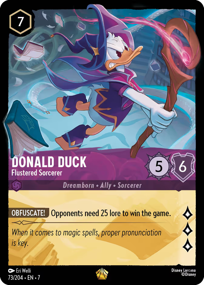 Donald Duck - Flustered Sorcerer | Archazia's Island #73 (Near Mint) | Disney Lorcana Single Australia (Near Mint)
