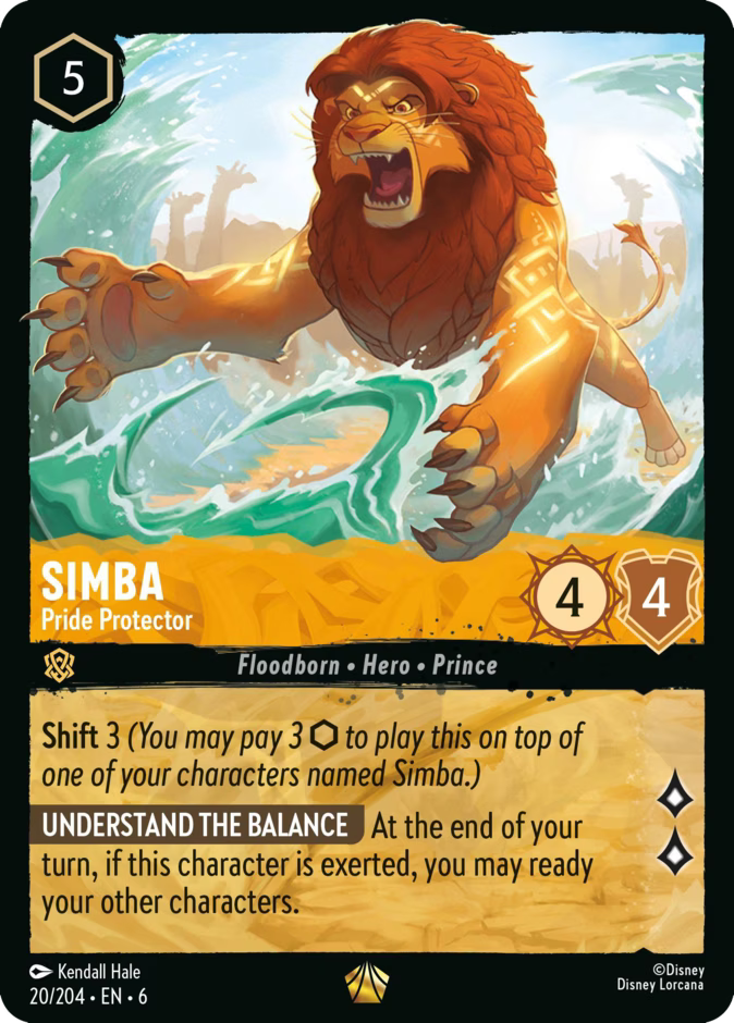 Simba - Pride Protector | Azurite Sea #20 (Near Mint) | Disney Lorcana Single Australia (Near Mint)