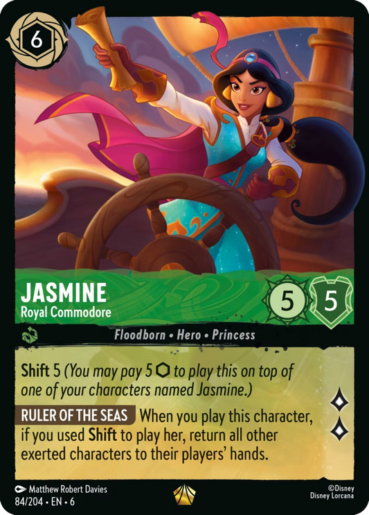 Jasmine - Royal Commodore | Azurite Sea #84 (Near Mint) | Disney Lorcana Single Australia (Near Mint)