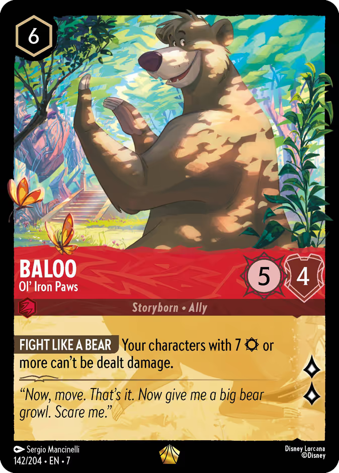 Baloo - Ol' Iron Paws | Archazia's Island #142 (Near Mint Foil) | Disney Lorcana Single Australia (Near Mint)