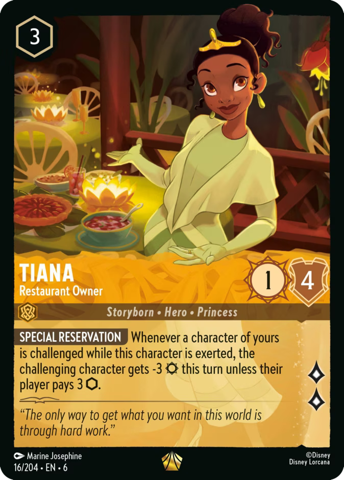 Tiana - Restaurant Owner | Azurite Sea #16 (Near Mint) | Disney Lorcana Single Australia (Near Mint)