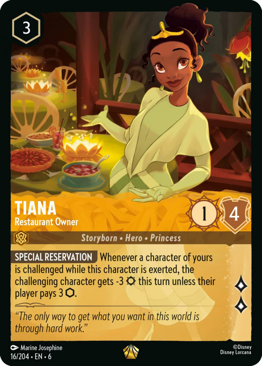Tiana - Restaurant Owner | Azurite Sea #16 (Near Mint) | Disney Lorcana Single Australia (Near Mint)