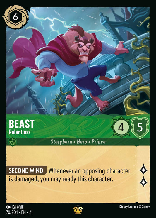 Beast - Relentless | Rise of the Floodborn #70 (Near Mint Foil) | Disney Lorcana Single Australia (Near Mint)