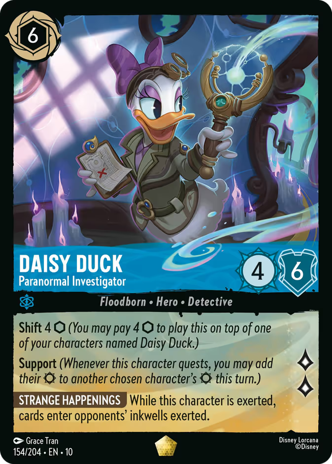 Daisy Duck - Paranormal Investigator | Whispers in the Well #154 (Near Mint) | Disney Lorcana Single Australia (Near Mint)