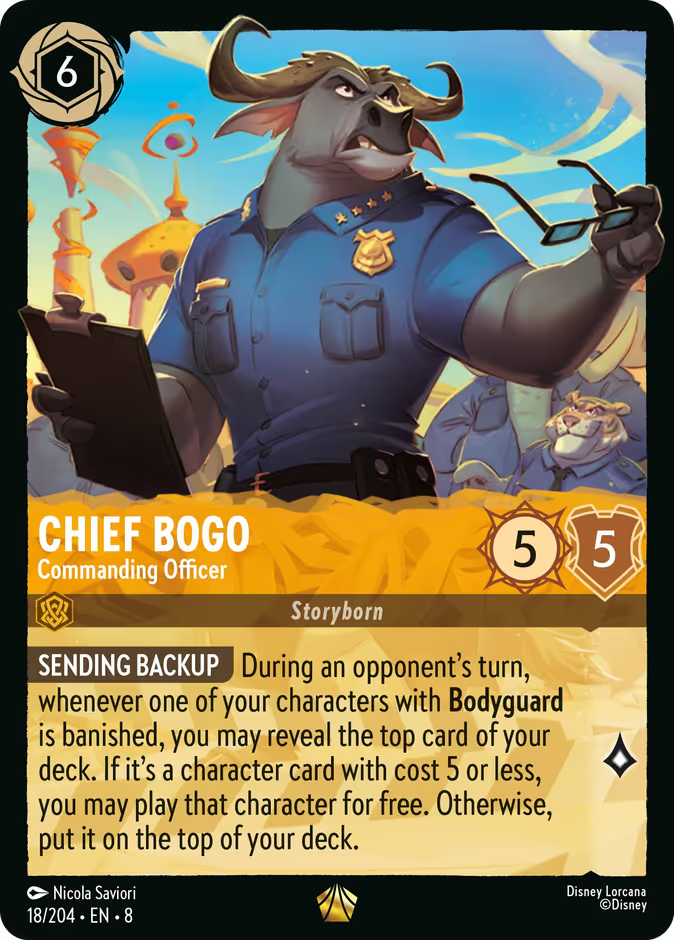 Chief Bogo - Commanding Officer | Reign of Jafar #18 (Near Mint) | Disney Lorcana Single Australia (Near Mint)