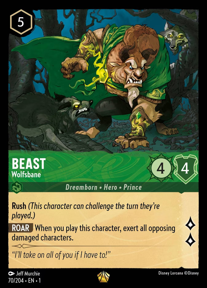 Beast - Wolfsbane | The First Chapter #70 (Near Mint Foil) | Disney Lorcana Single Australia (Near Mint)
