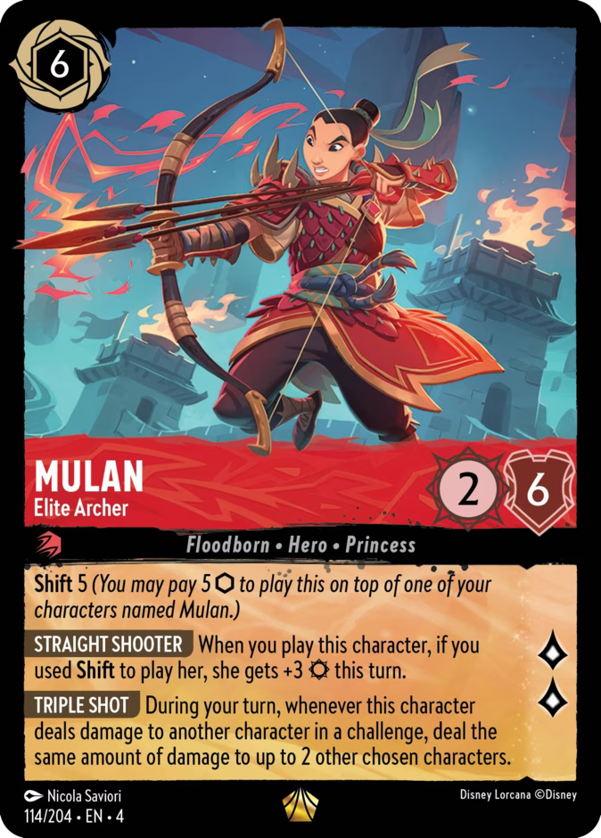 Mulan - Elite Archer | Ursula's Return #114 (Near Mint) | Disney Lorcana Single Australia (Near Mint)