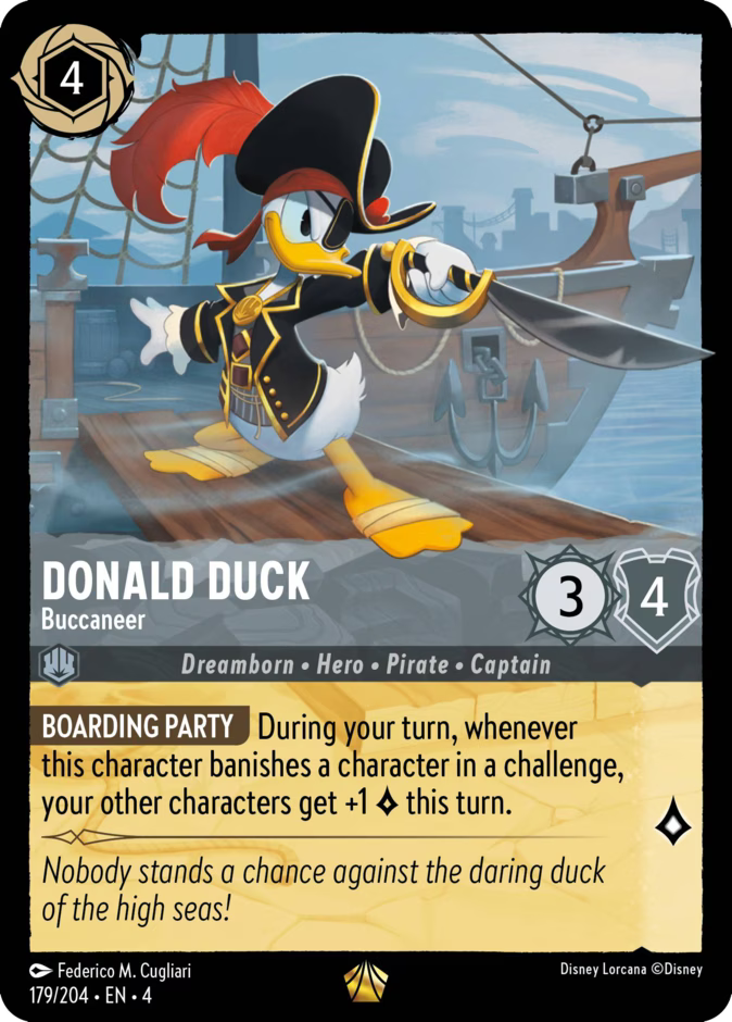 Donald Duck - Buccaneer | Ursula's Return #179 (Near Mint) | Disney Lorcana Single Australia (Near Mint)